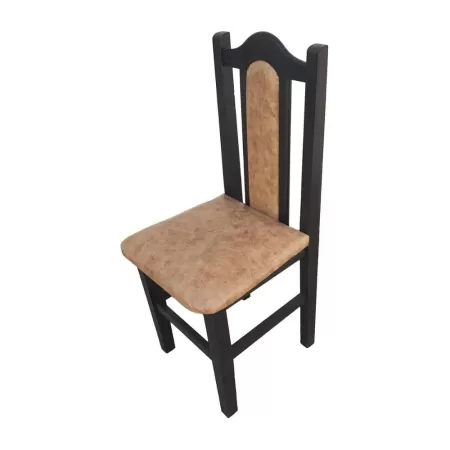 Scaune elegante din lemn masiv de fag, tapițate cu piele 01