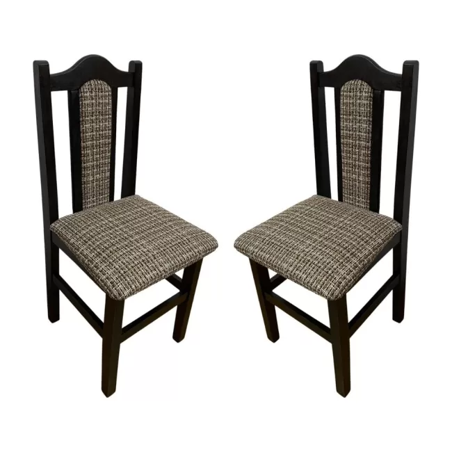 Scaune elegante din lemn masiv de fag, tapițate cu stofă SC-03