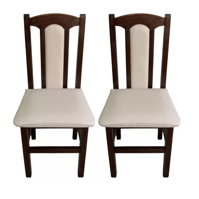 Scaune elegante din lemn masiv de fag, tapițate cu stofă SC-04