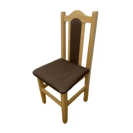 Scaune elegante din lemn masiv de fag, tapițate cu stofă 05