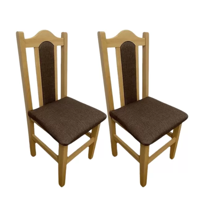 Scaune elegante din lemn masiv de fag, tapițate cu stofă SC-05