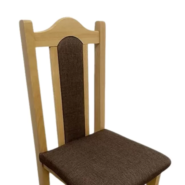 Scaune elegante din lemn masiv de fag, tapițate cu stofă SC-05