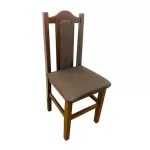 Scaune elegante din lemn masiv de fag, tapițate cu stofă 06