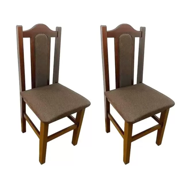 Scaune elegante din lemn masiv de fag, tapițate cu stofă SC-06