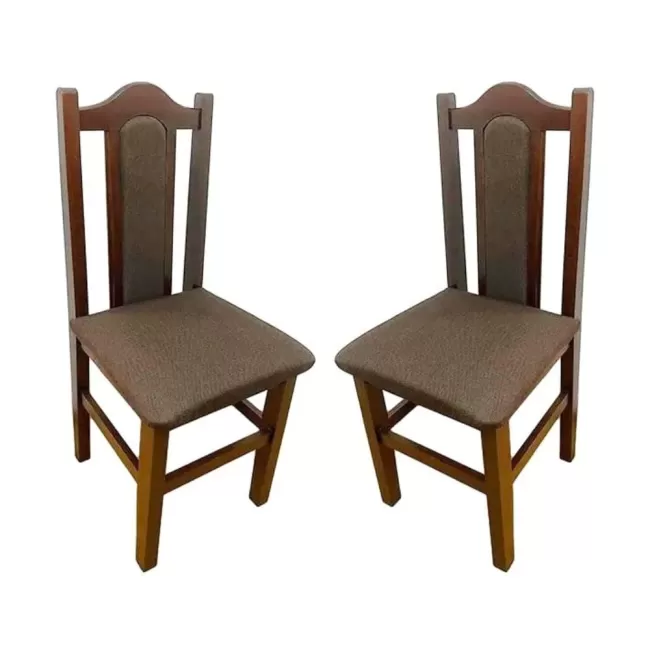 Scaune elegante din lemn masiv de fag, tapițate cu stofă SC-06