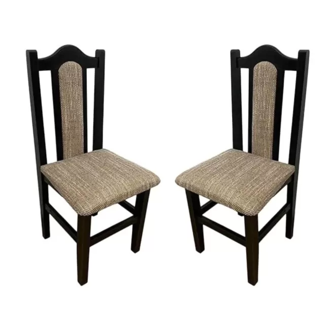 Scaune elegante din lemn masiv de fag, tapițate cu stofă SC-07