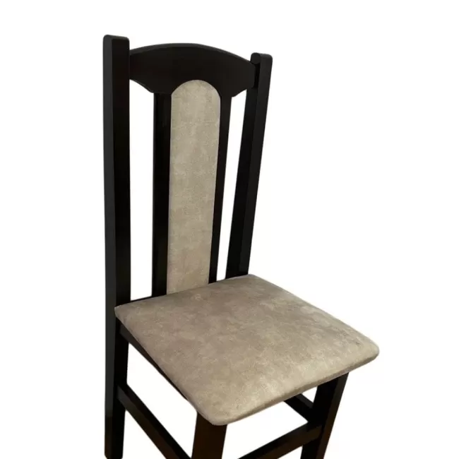 Scaune elegante din lemn masiv de fag, tapițate cu stofă SC-09
