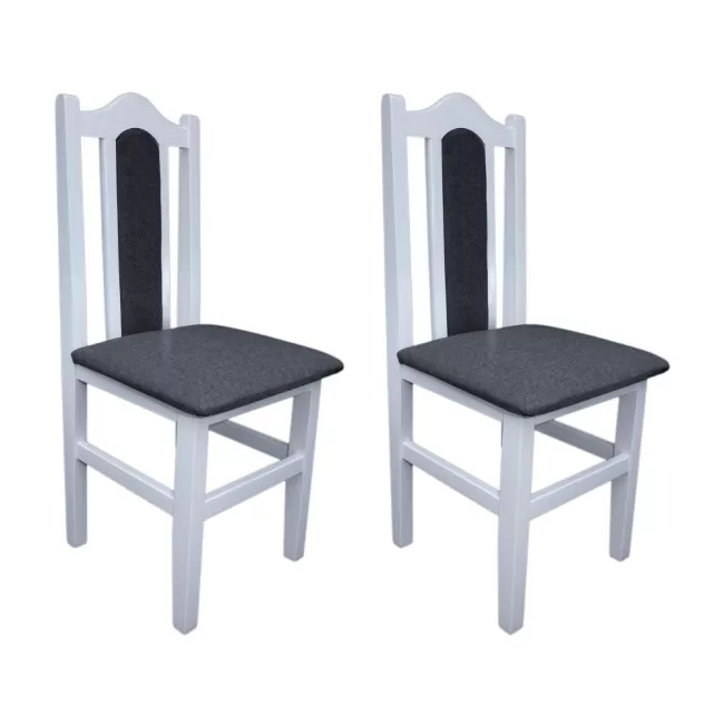 Scaune elegante din lemn masiv de fag, tapițate cu stofă SC-11