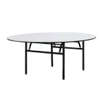 Masă rotundă blat lemn diverse evenimente 180 cm