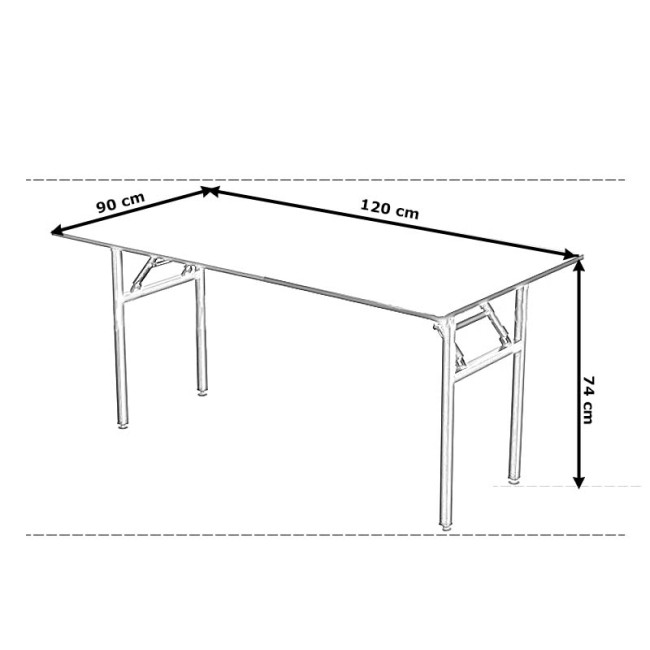 Masa dreptunghiulara pentru restaurant sau diverse evenimente-120 cm