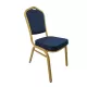 Scaune Horeca cadru auriu cu șezut și spătar albastru