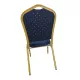 Scaune Horeca cadru auriu cu șezut și spătar albastru