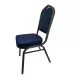 Scaune Horeca cadru antracit cu șezut și spătar albastru