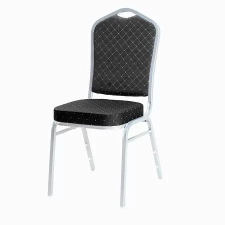 Scaune de evenimente cadru gri stofă culoarea neagră