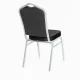 Scaune de evenimente cadru gri stofă culoarea neagră
