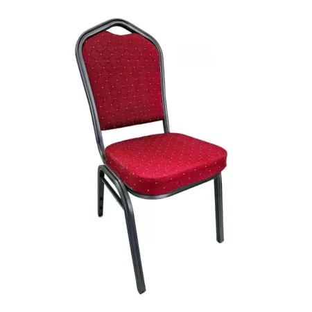 Scaune HoReCa cadru gri cu șezut și spătar roșu