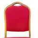 Scaune conferință evenimente cadru auriu stofă rezistenta culoarea roșu