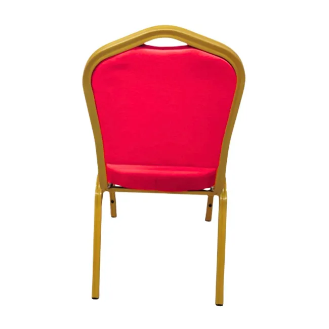 Scaune conferință evenimente cadru auriu stofă rezistenta culoarea roșu