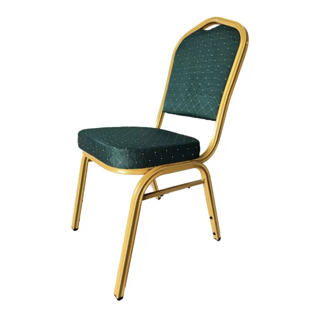 Scaun de evenimente cadru auriu stofă culoare bej