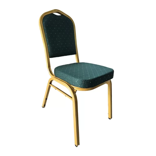 Scaun de evenimente cadru auriu stofă culoare bej