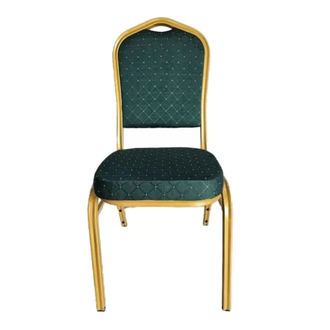 Scaun de evenimente cadru auriu stofă culoare bej