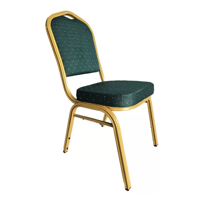 Scaun de evenimente cadru auriu stofă culoare bej