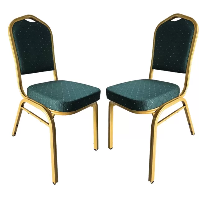 Scaun de evenimente cadru auriu stofă culoare bej