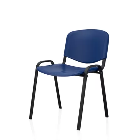 Scaun pentru elevi pe cadru metalic cu plastic