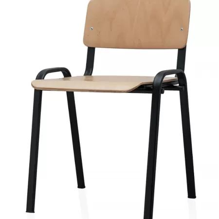 Scaun pentru elevi pe cadru negru
