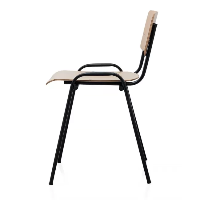 Scaun pentru elevi pe cadru negru