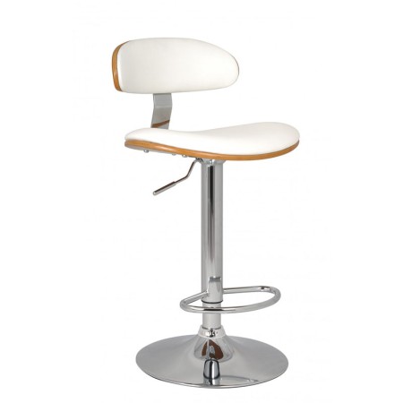 Scaun de bar design elegant si modern-Alb Scaun de bar design elegant si modern-Alb