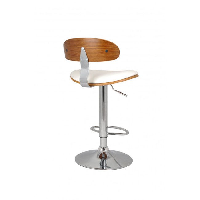 Scaun de bar design elegant si modern-Alb