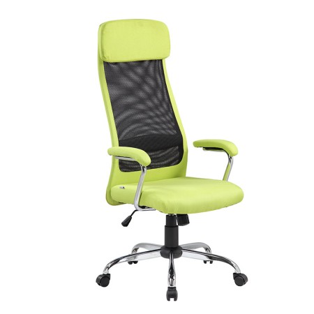 Scaun de birou tapițerie mesh-material textil-verde Scaun de birou tapițerie mesh-material textil-verde