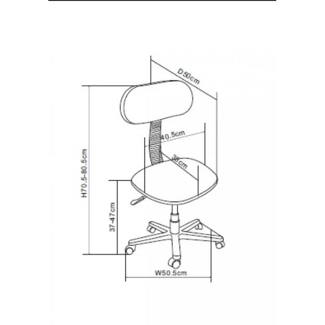 Scaun de birou pentru copii multicolor