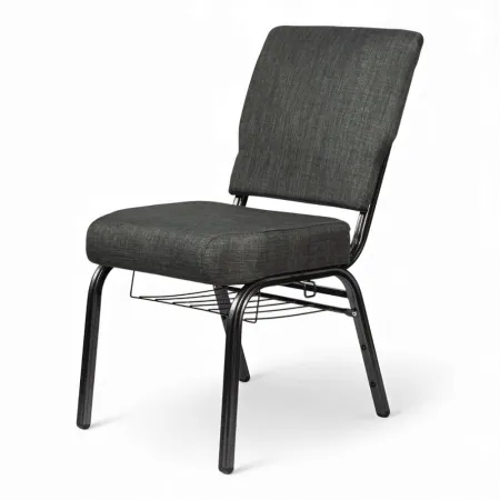Scaun pentru biserici și conferințe, tapițerie antracit, model V5