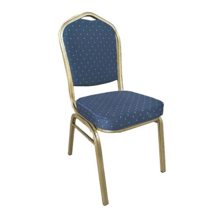 Scaun de evenimente stofă albastră, cadru auriu Scaun de evenimente stofă albastră, cadru auriu