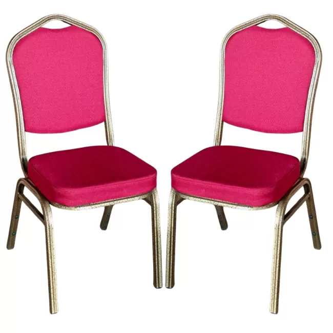Scaune pentru diverse evenimente cadru auriu TS roșu