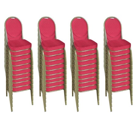 Set scaune de evenimente stivuibile 40 bucati-rosu spatar oval Set scaune de evenimente stivuibile 40 bucati-rosu spatar oval