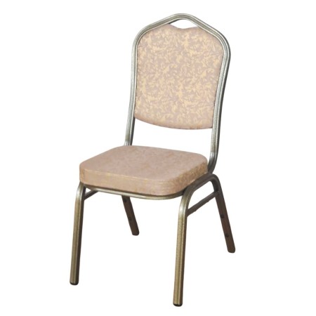 Scaun de evenimente cadru auriu stofă culoare bej Scaun de evenimente cadru auriu stofă culoare bej