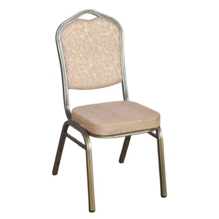 Scaun de evenimente cadru auriu stofă culoare bej Scaun de evenimente cadru auriu stofă culoare bej