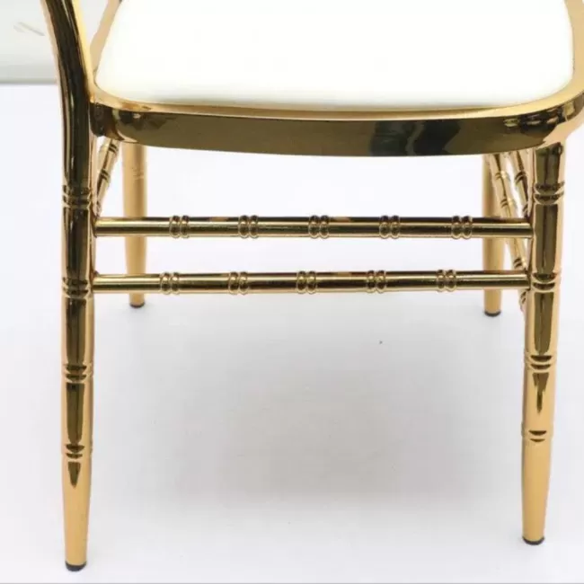 Scaun lux tapițat, diverse culori, cadru crom auriu