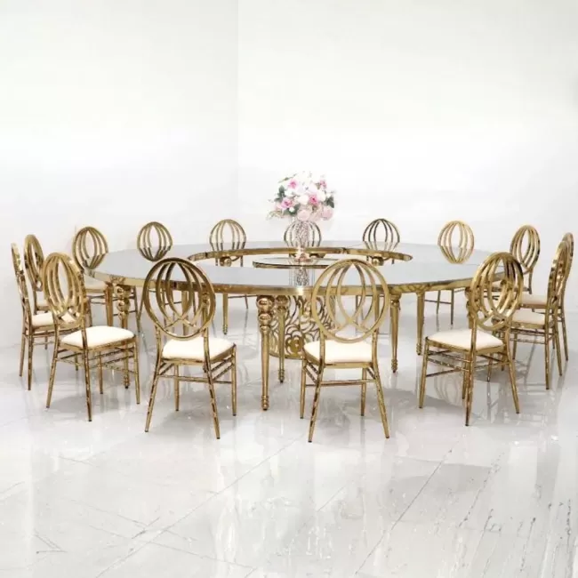 Scaun lux tapițat, diverse culori, cadru crom auriu