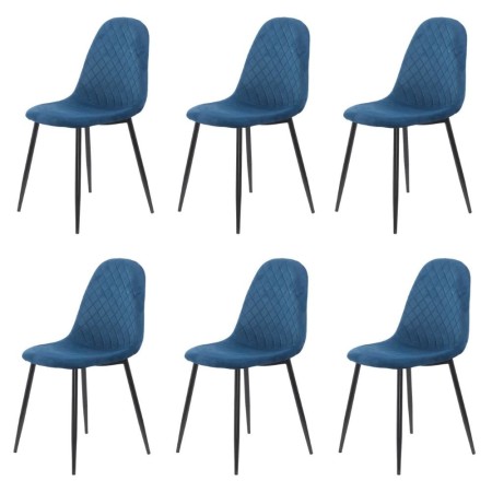 Set 6 scaune de bucătărie din catifea BUC 237X Bluemarin Set 6 scaune de bucătărie din catifea BUC 237X Bluemarin