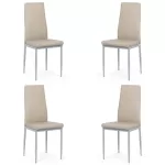Set 4 scaune bucătărie-bej