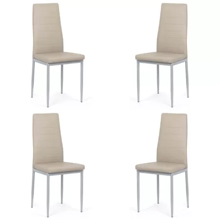 Set 4 scaune bucătărie-bej