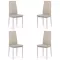 Set 4 scaune bucătărie-bej
