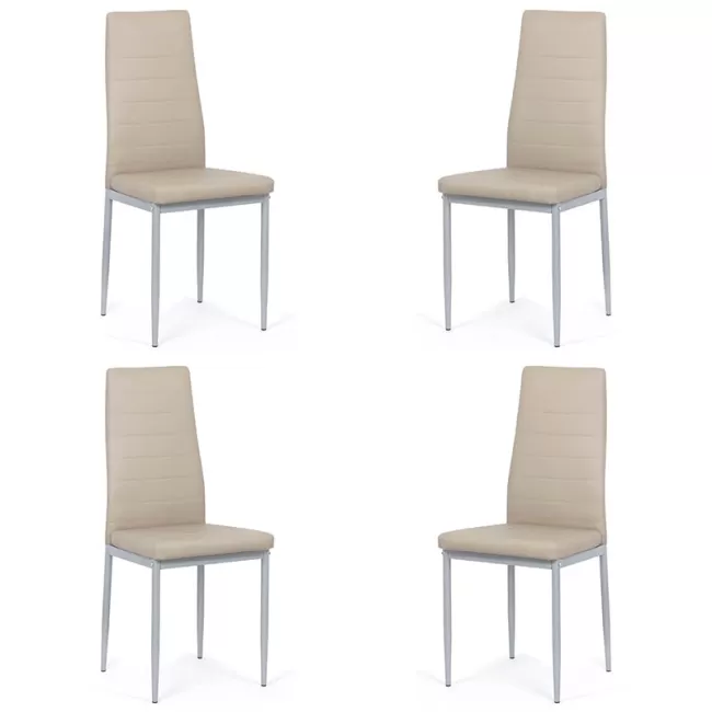 Set 4 scaune bucătărie-bej