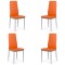 Set 4 scaune bucătărie-portocaliu