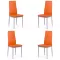 Set 4 scaune bucătărie-portocaliu