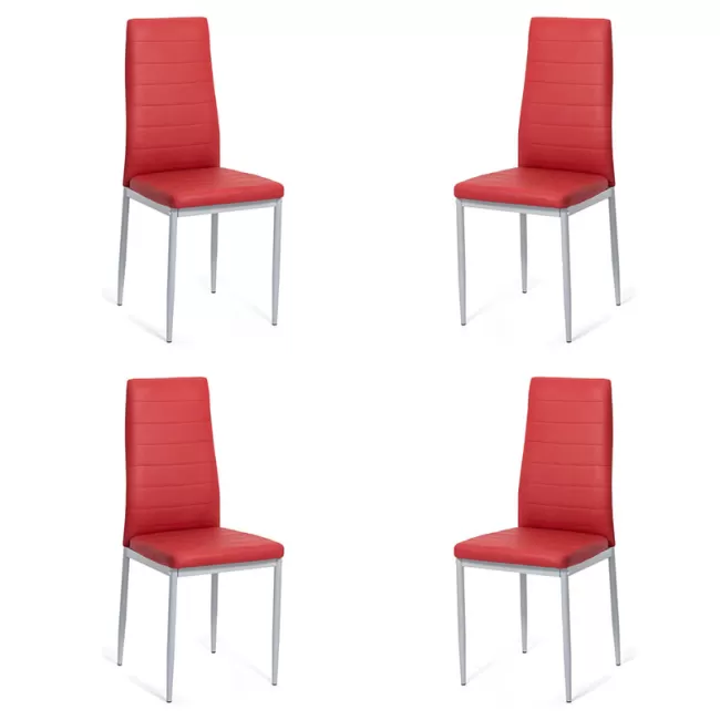 Set 4 scaune bucătărie-vișiniu BUC263